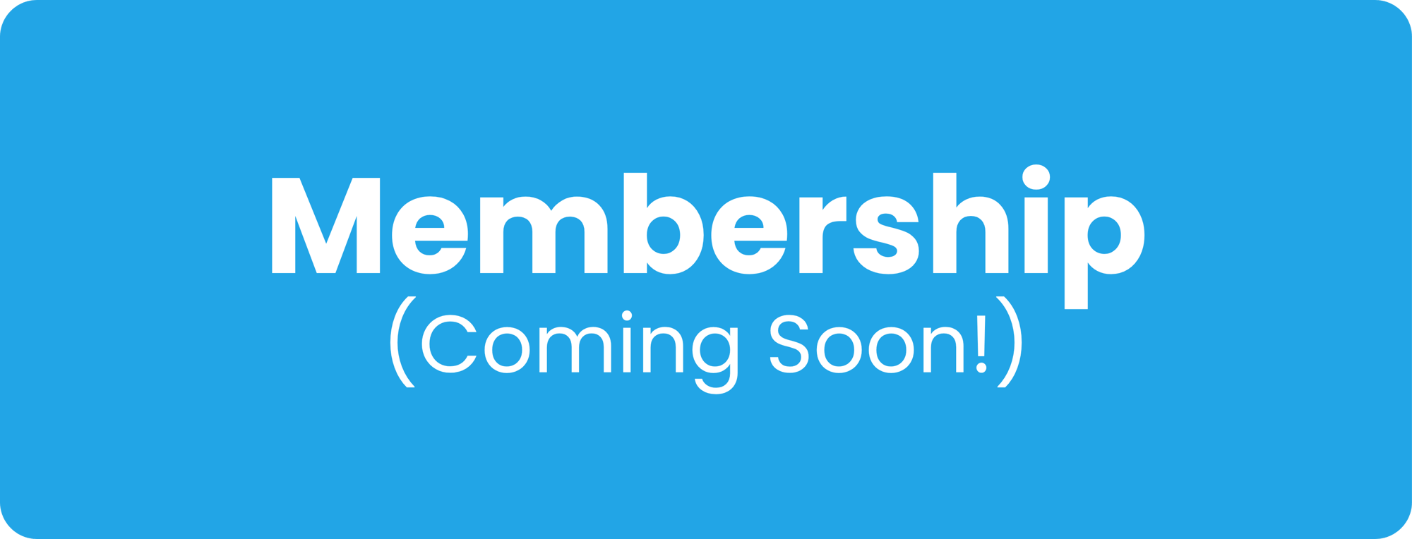 Membership coming soon